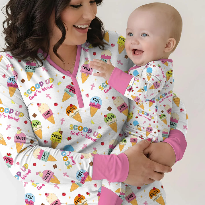 Zweiteiliges, kurzärmliges Pyjama-Set mit Marienkäfern
