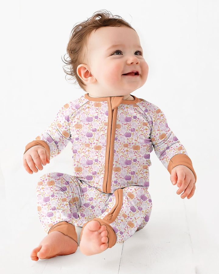 Pastel Pumpkins and Ghosts Bamboo Convertible Zippy
