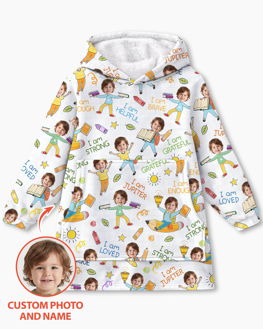 Benutzerdefinierter Bambus-Deckenhoodie (Vorlage)