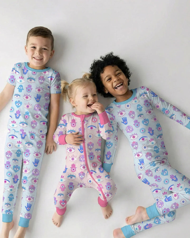 Hamsa Heart Guardians Family Matching Bamboo Convertible Zippy
