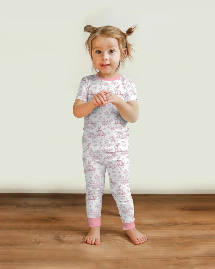 Zweiteiliges, kurzärmliges Pyjama-Set mit Marienkäfern