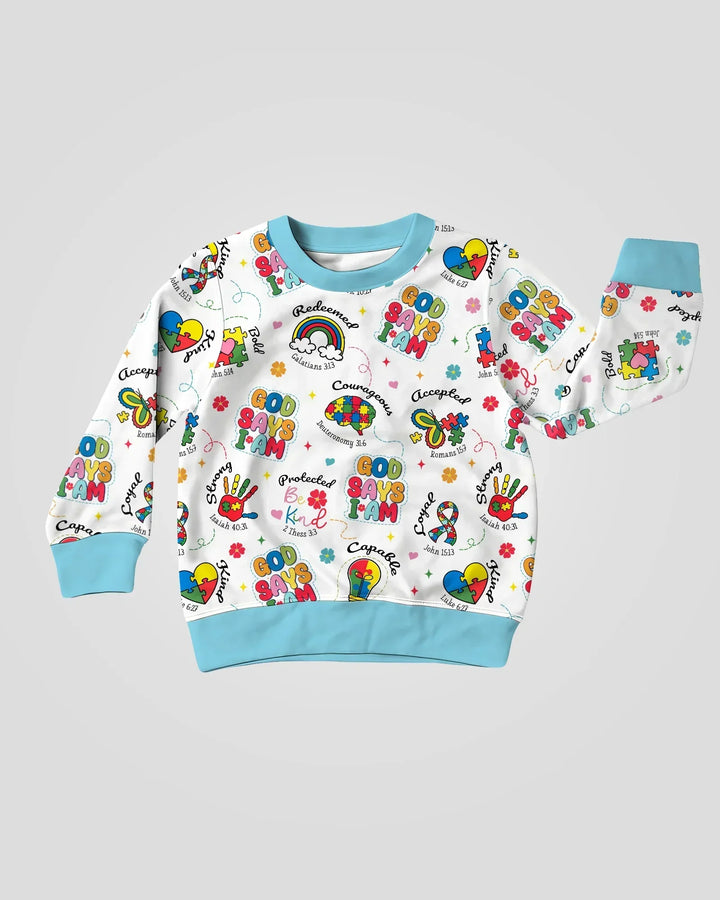 God Says I am Different Bambus-Rundhals-Sweatshirt