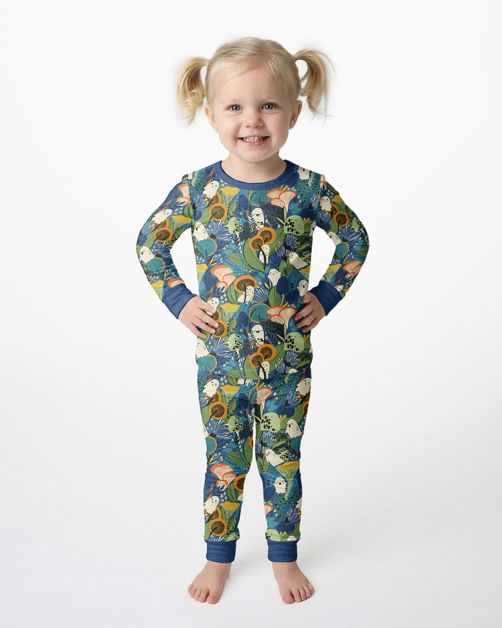 Ghost Forest Bamboo Two Piece Long Sleeve Pajama Set