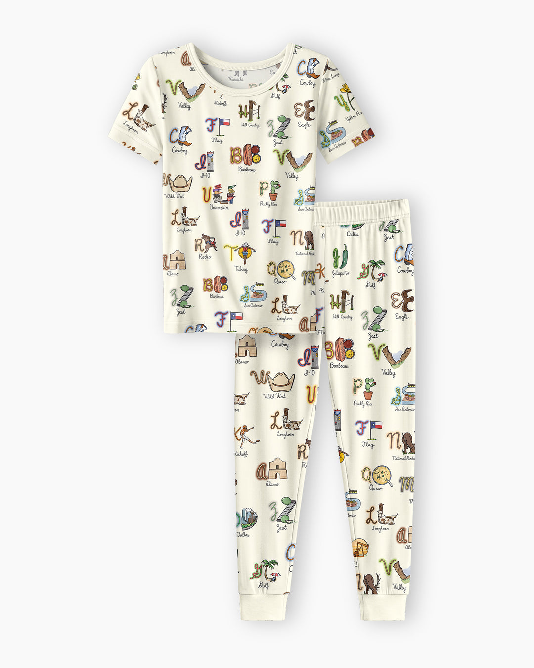 Zweiteiliges, kurzärmliges Pyjama-Set mit Marienkäfern