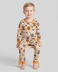 Spooky Pug Bamboo Two Piece Long Sleeve Pajama Set