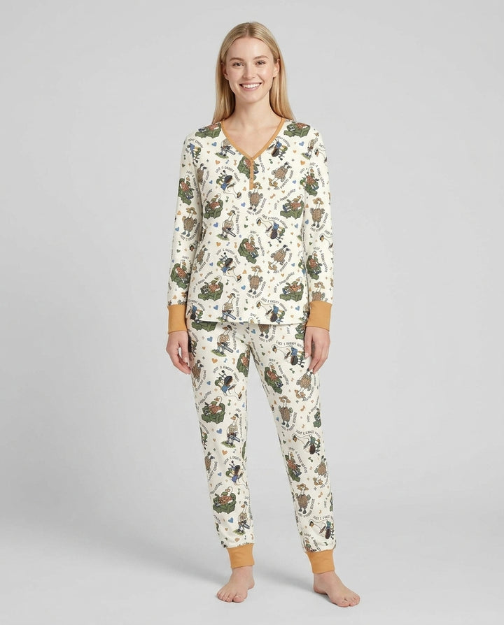 Vorlage Bambus Damen Pyjama Set