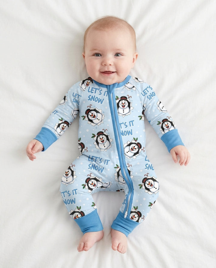 Funny Snowman Bamboo Convertible Zippy