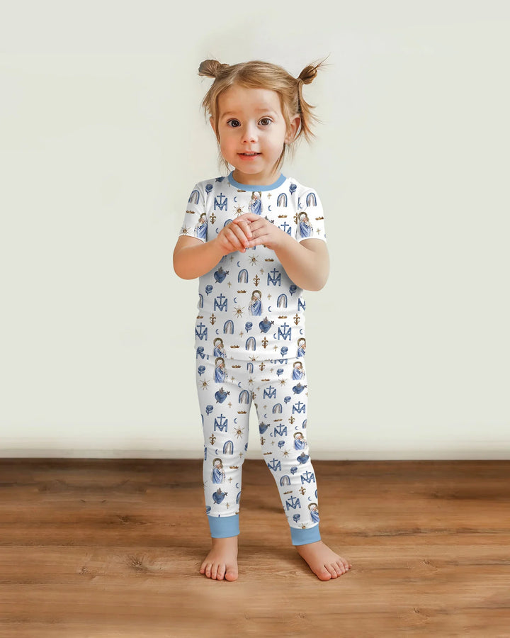 Little Ave Maria Bamboo Two Piece Short Sleeve Pajama Set