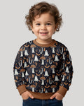 Retro Halloween Whimsy Bamboo Crewneck Sweatshirt