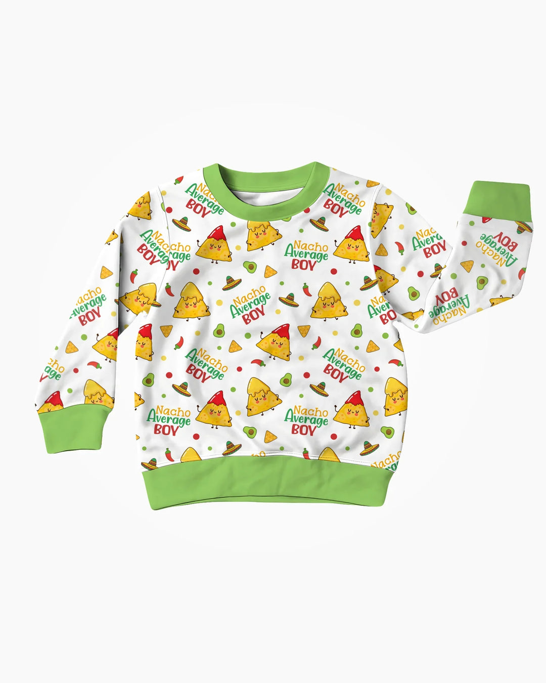 Lil Nacho Average Kid Bambus-Rundhals-Sweatshirt