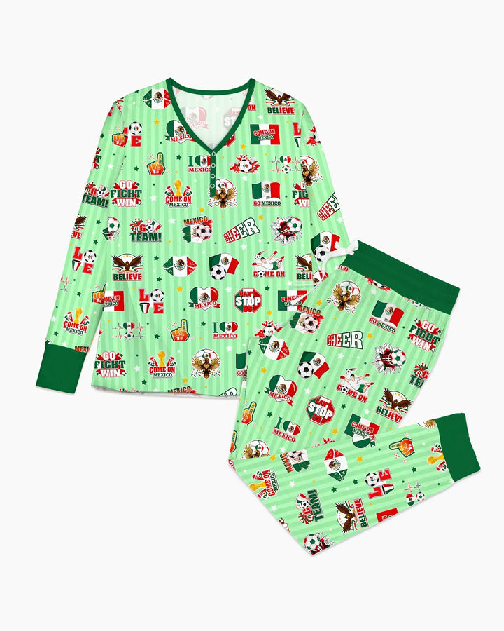 Vorlage Bambus Damen Pyjama Set