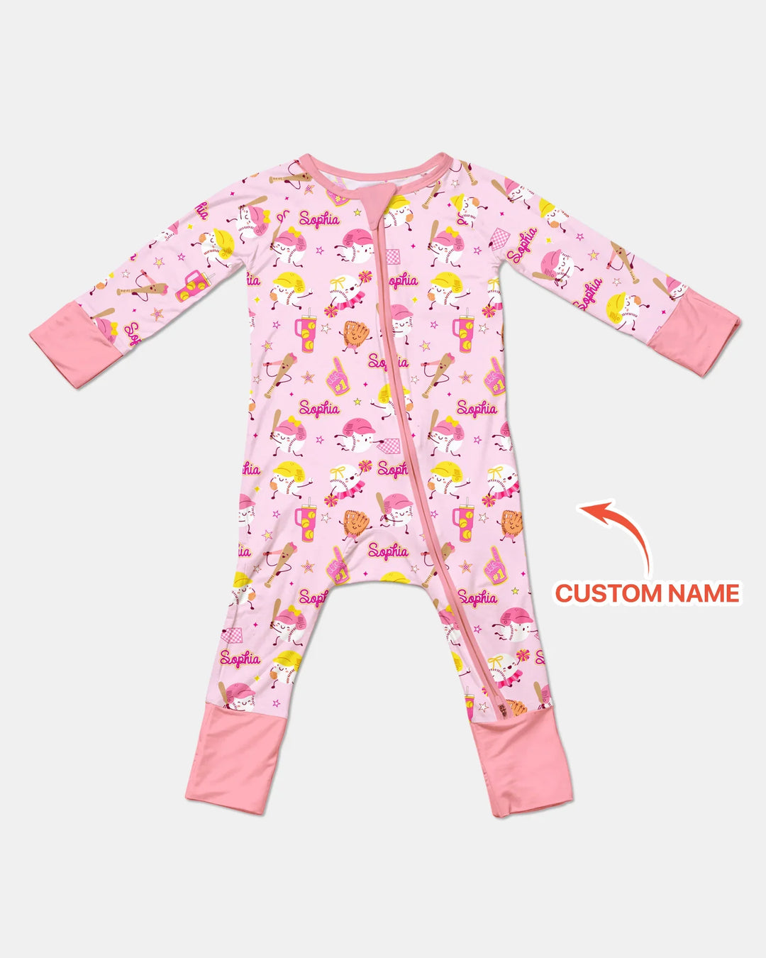 Baseball Mama and Mini Matching Bamboo Convertible Zippy