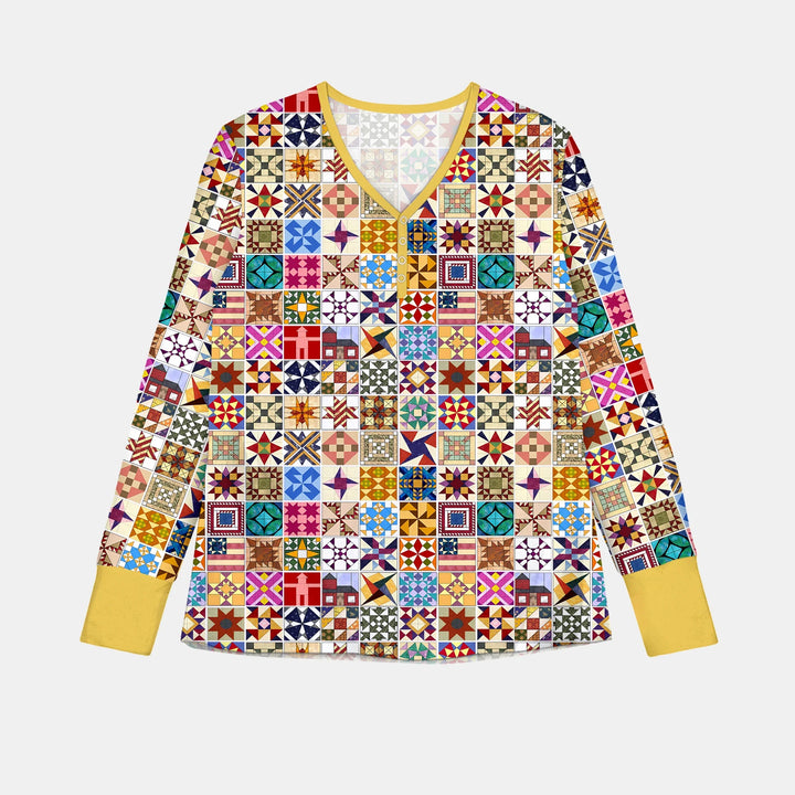 Heritage Quilt Bambus Damen Pyjama Set