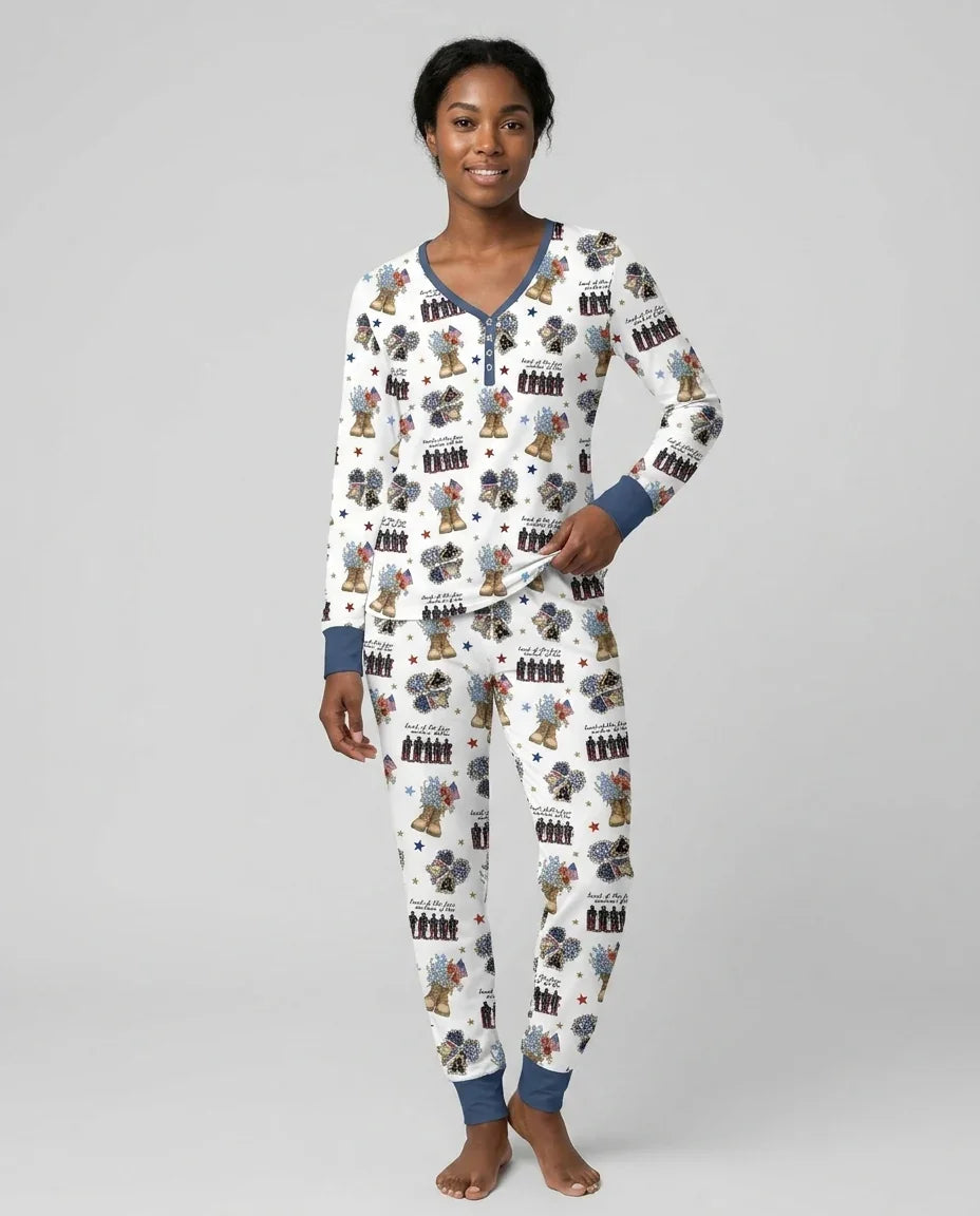Vorlage Bambus Damen Pyjama Set