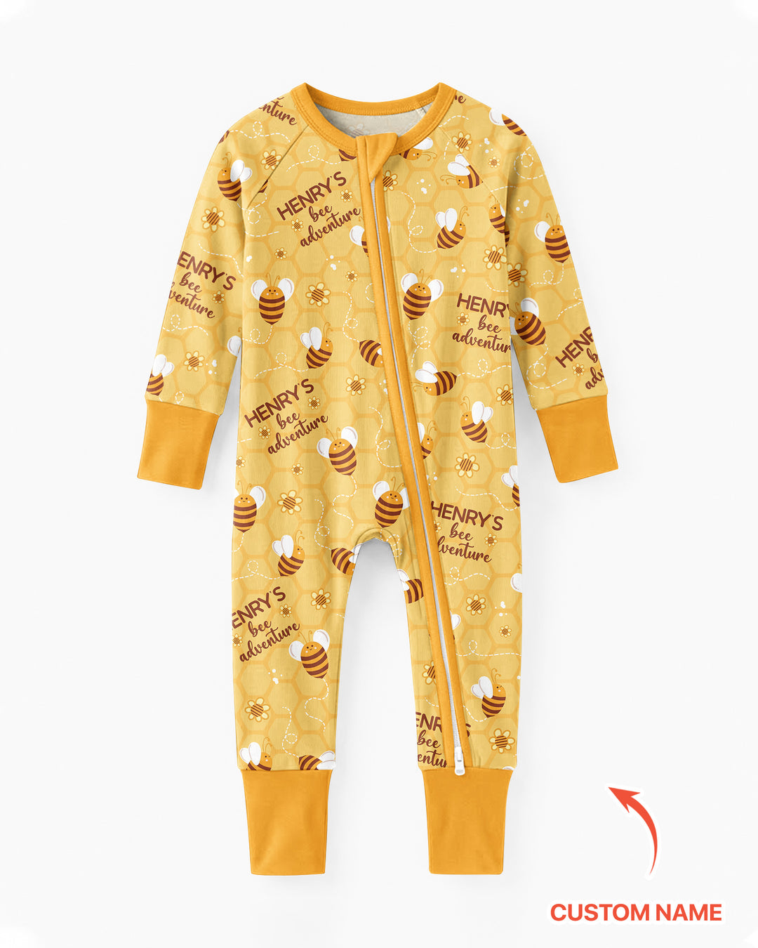 Custom Name Bee Back To School Bamboo Convertible Zippy
