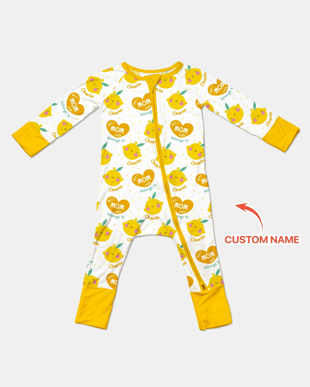 Custom Name Best Mom Ever Belongs to Bamboo Convertible Zippy