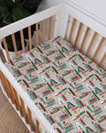 Bookworm Adventures Bamboo Fitted Crib Sheet