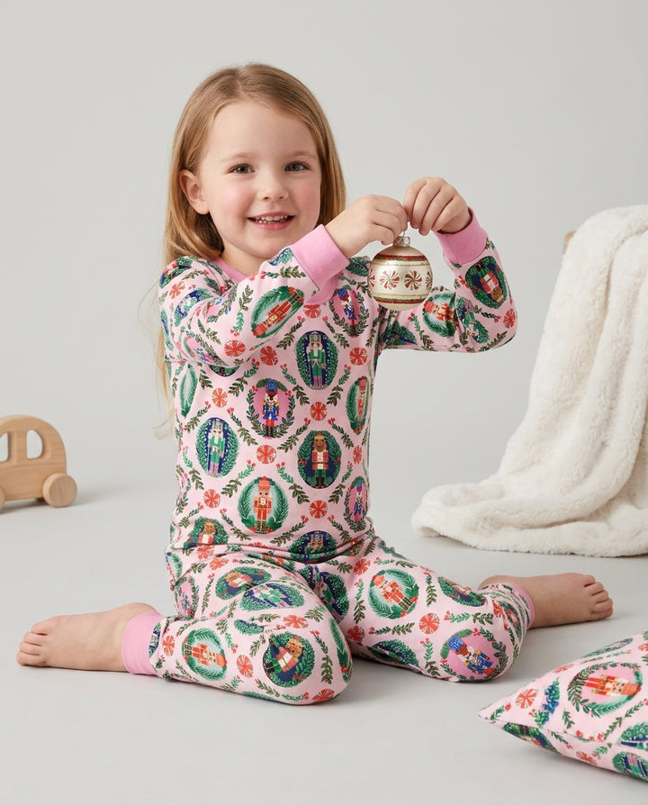 Whimsical Nutcracker Bamboo Two Piece Long Sleeve Pajama Set