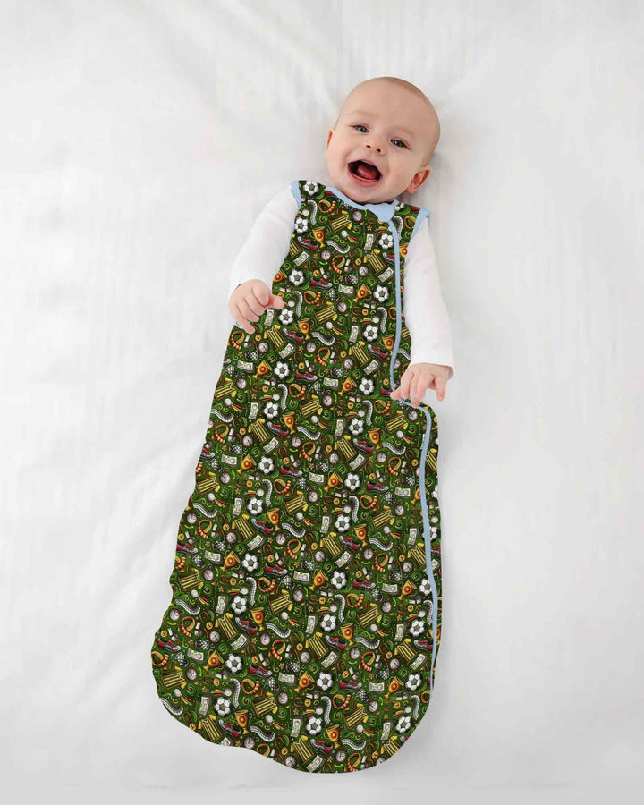 Green Soccer All-Star Bamboo Sleep Bag