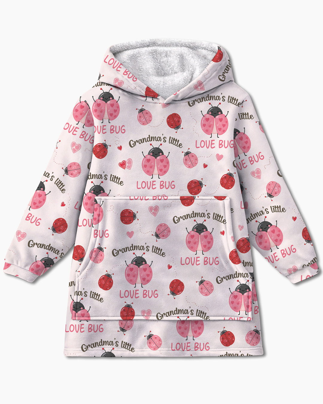 Grandma's Little Love Bug Bamboo Blanket Hoodie