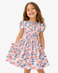 Pastel Pumpkins Skulls And Witch Craft Bamboo Twirl Dress