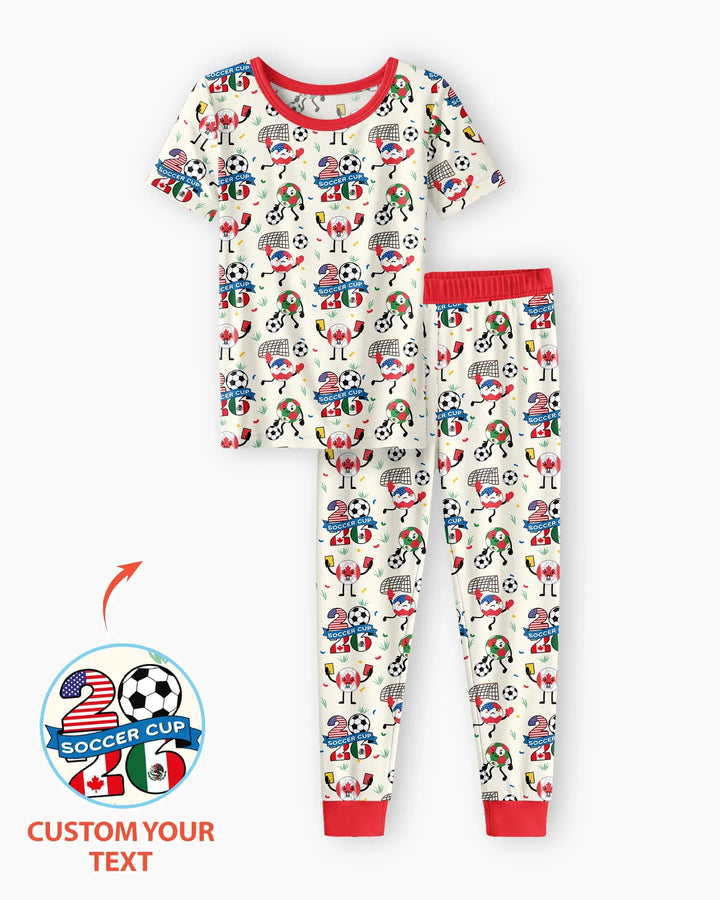 Zweiteiliges, kurzärmliges Pyjama-Set mit Marienkäfern