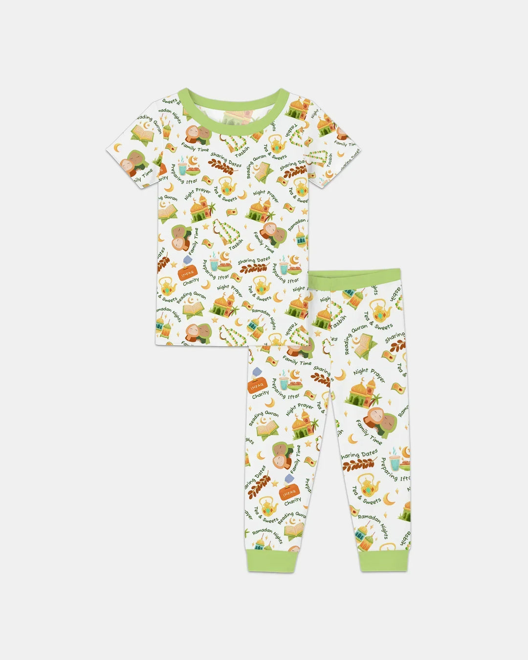 Zweiteiliges, kurzärmliges Pyjama-Set mit Marienkäfern