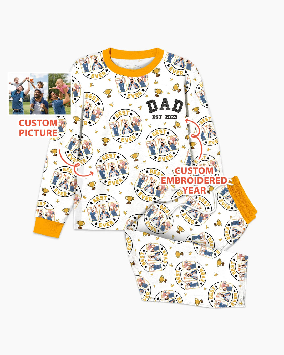 Vorlage Benutzerdefiniertes Herren-Pyjama-Set