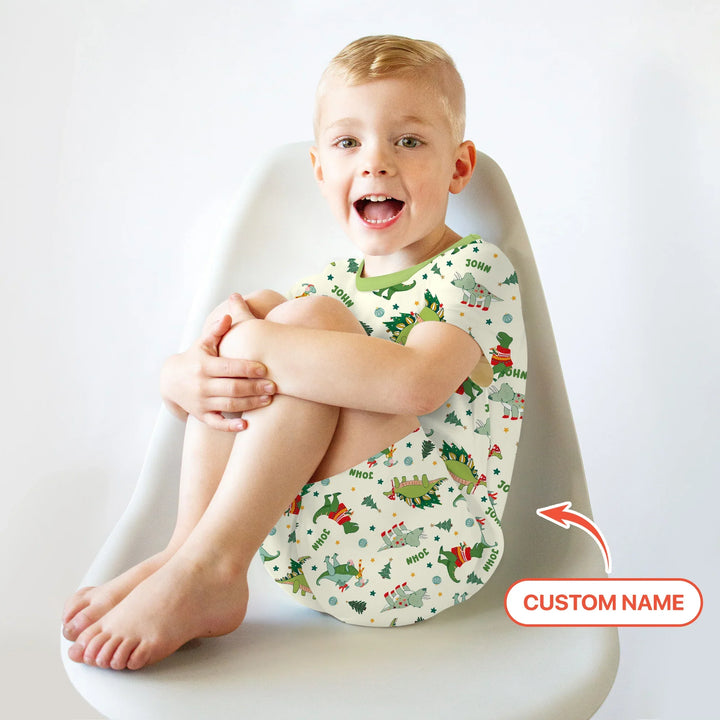 Zweiteiliges Pyjama-Set mit kurzen Ärmeln und Shorts im Sommer-Design