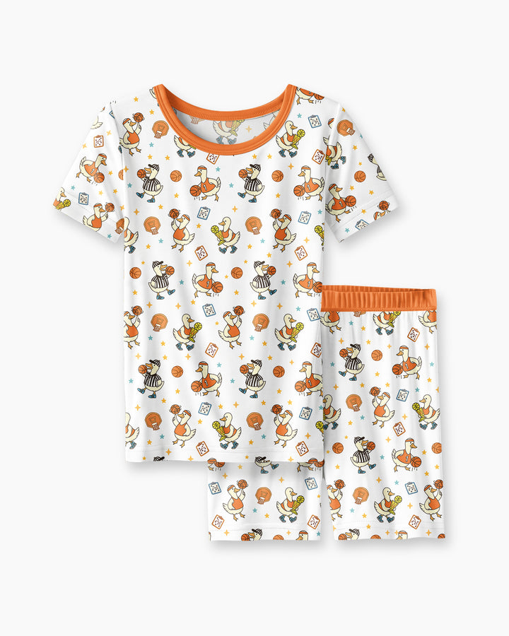 Schlafanzug-Set zweiteilig, kurze Ärmel, kurze Hose, Bambus