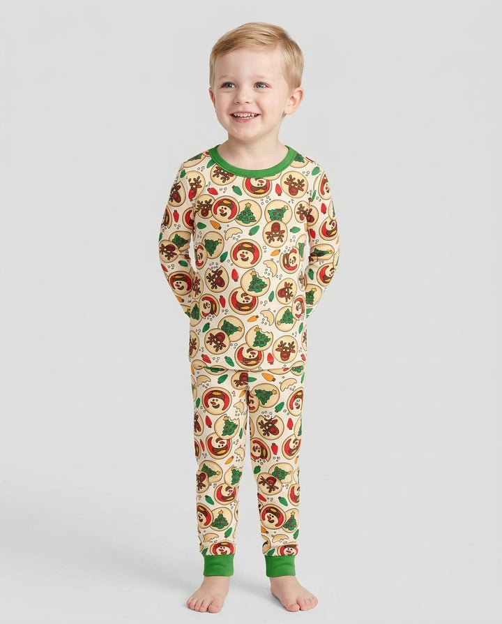 Christmas Sugar Cookie Bamboo Two Piece Long Sleeve Pajama Set