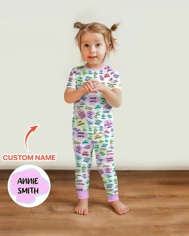 Zweiteiliges, kurzärmliges Pyjama-Set mit Marienkäfern
