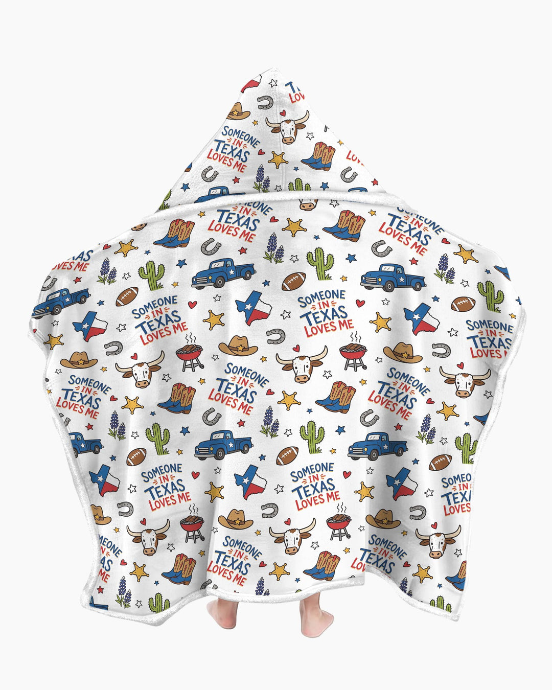 Someone in Texas Loves Me Bamboo Wearable Hooded Blanket