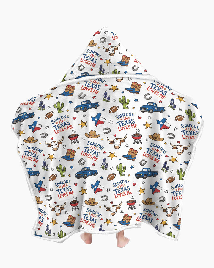 Someone in Texas Loves Me Bamboo Wearable Hooded Blanket