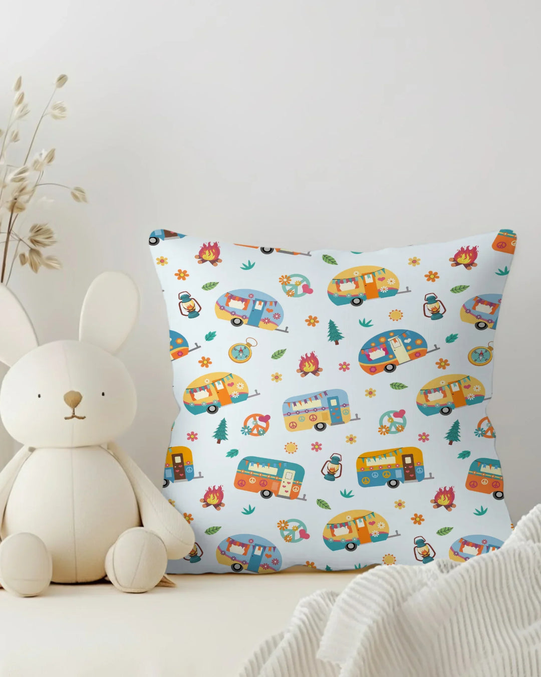 Happy Little Camper Bamboo Pillow Case