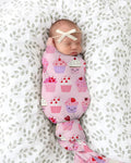 Valentine Emotional Cupcakes Bamboo Sleep Bag Swaddler
