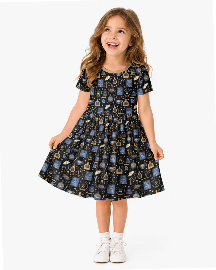 Good Witch Spell books and Potions Bamboo Twirl Dress