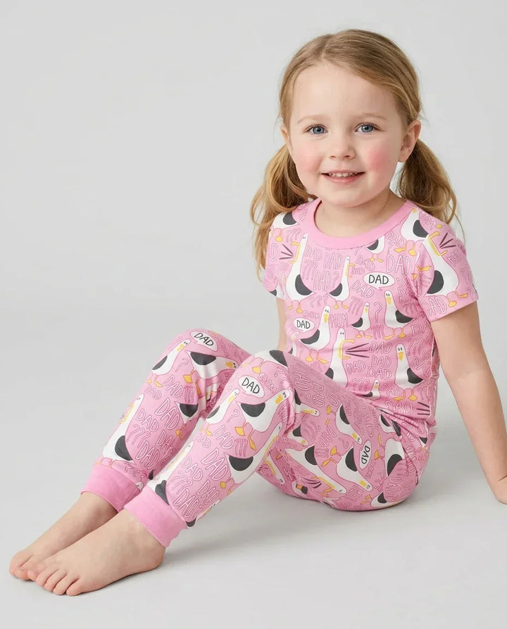 Zweiteiliges, kurzärmliges Pyjama-Set mit Marienkäfern