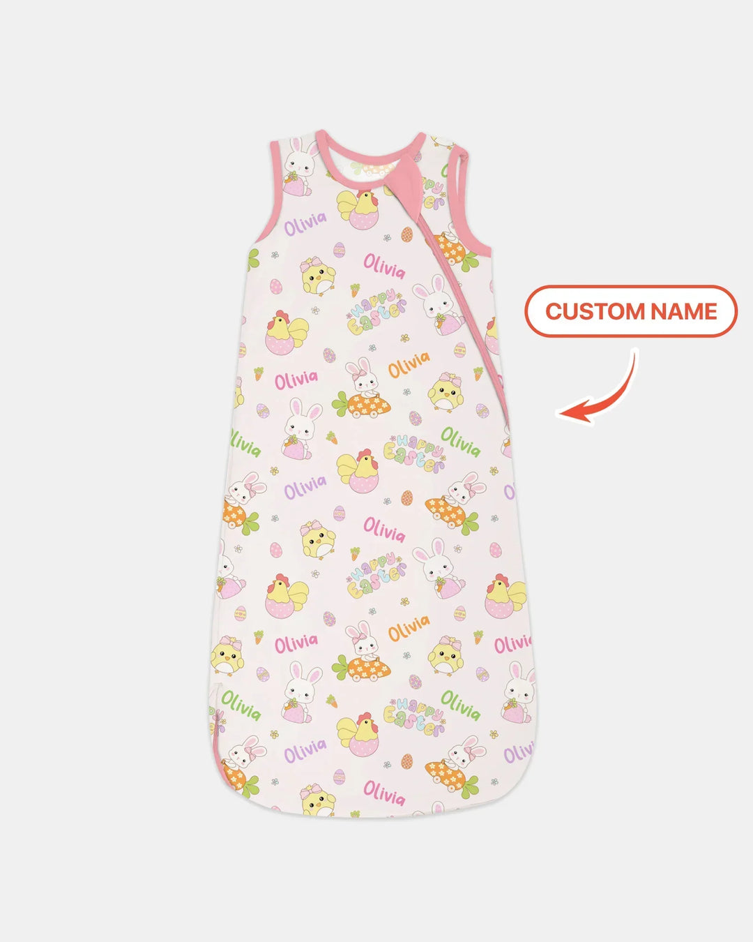 Custom name Happy Easter Bamboo Sleep Bag