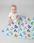I Love You Axolotl Bamboo Blanket
