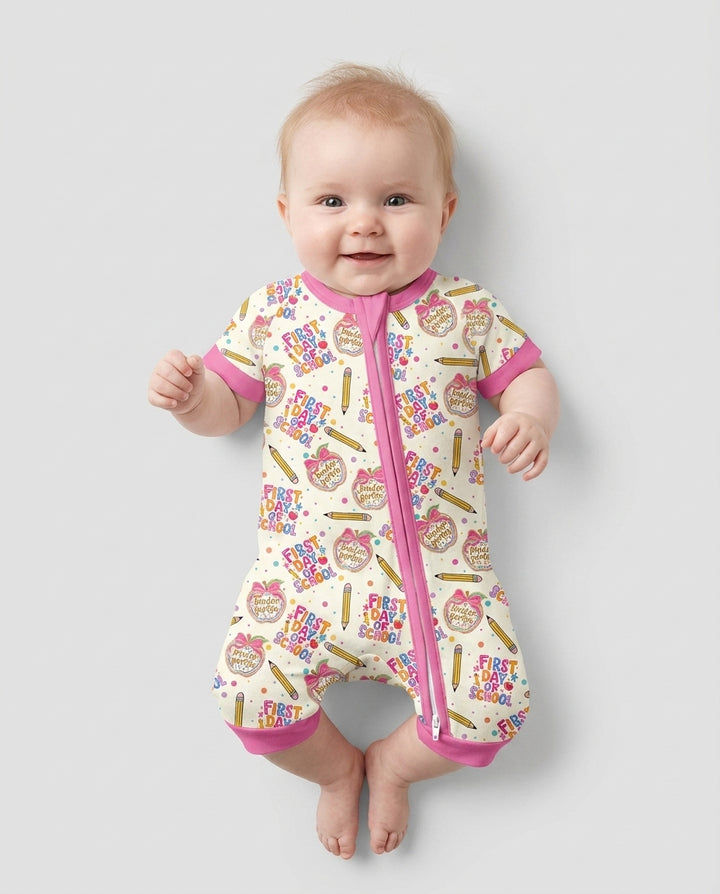 Custom School Grade First Day Cutie Bamboo Shorty Zippy
