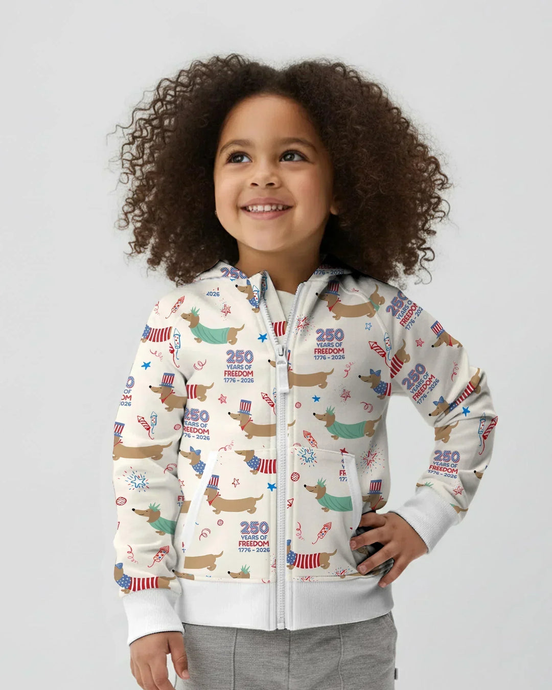 250 Years Of Freedom Bamboo Zip Hoodie
