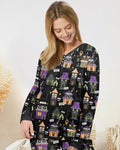 Halloween Hometown Bamboo Women Pajama Set
