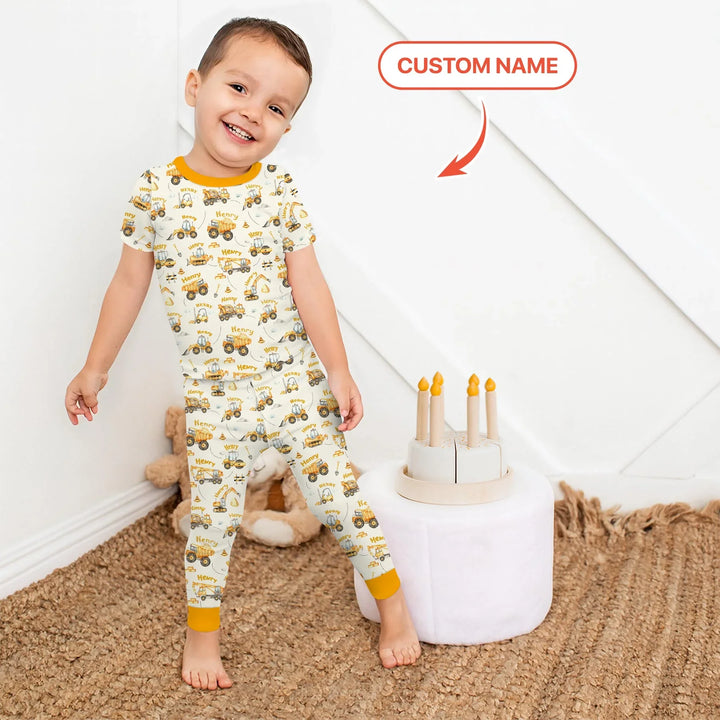 Zweiteiliges, kurzärmliges Pyjama-Set mit Marienkäfern