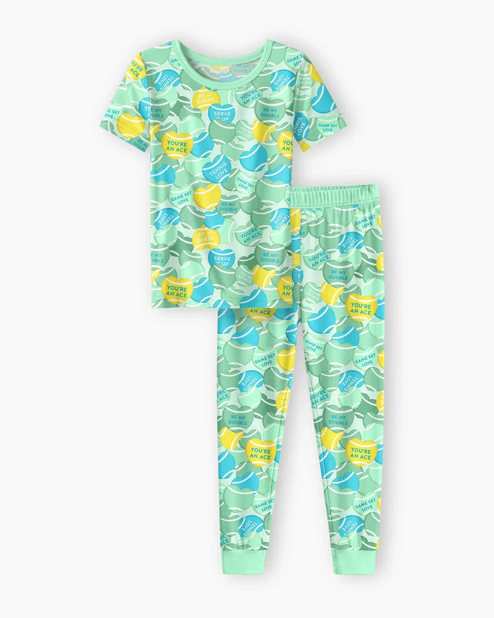 Zweiteiliges, kurzärmliges Pyjama-Set mit Marienkäfern