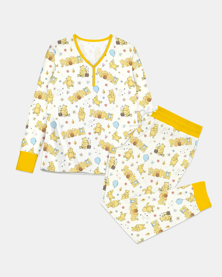 Mama & Mini Honigbär Bambus Damen Pyjama Set