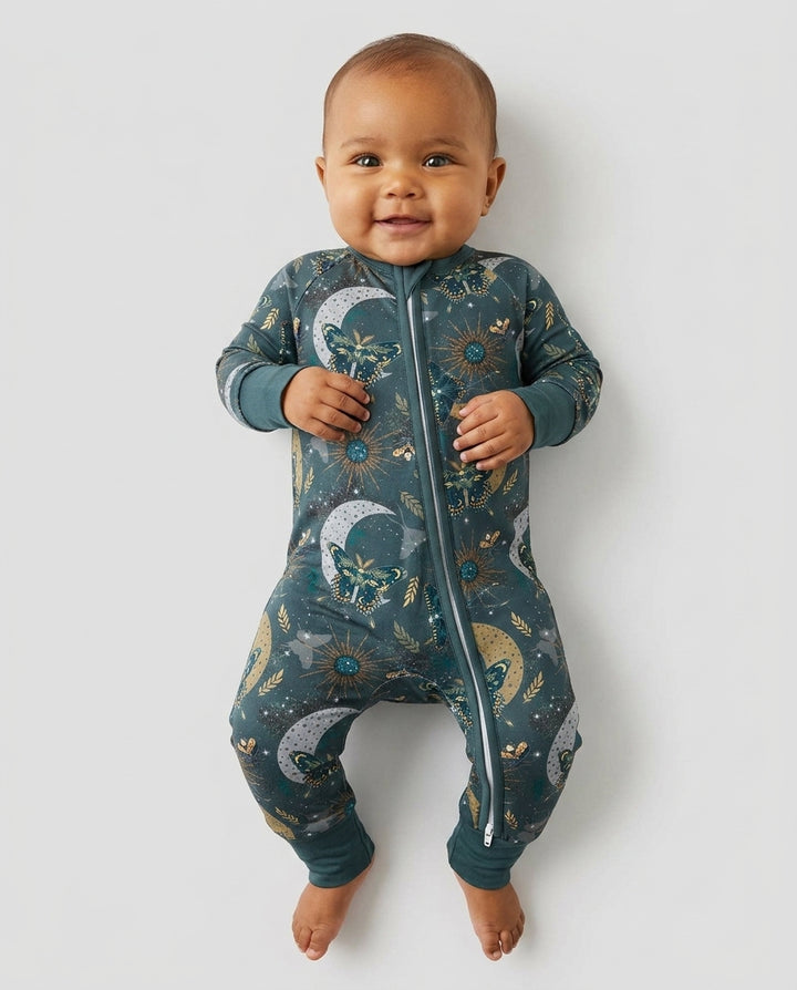 Celestial Moths Bamboo Convertible Zippy