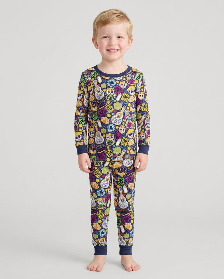 Cookie De Los Muertos Bamboo Two Piece Long Sleeve Pajama Set