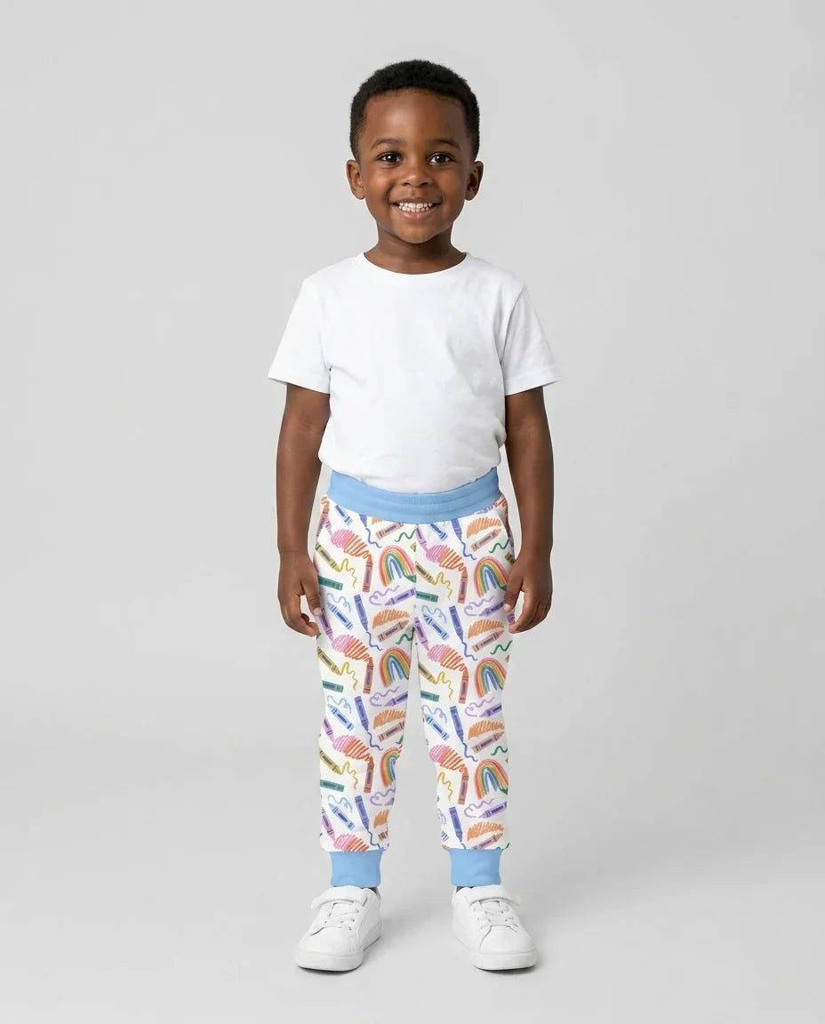 Crayon Chaos Bamboo Jogger