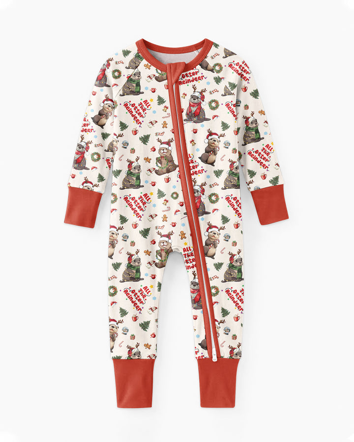 All The Otter Reindeer Bamboo Convertible Zippy